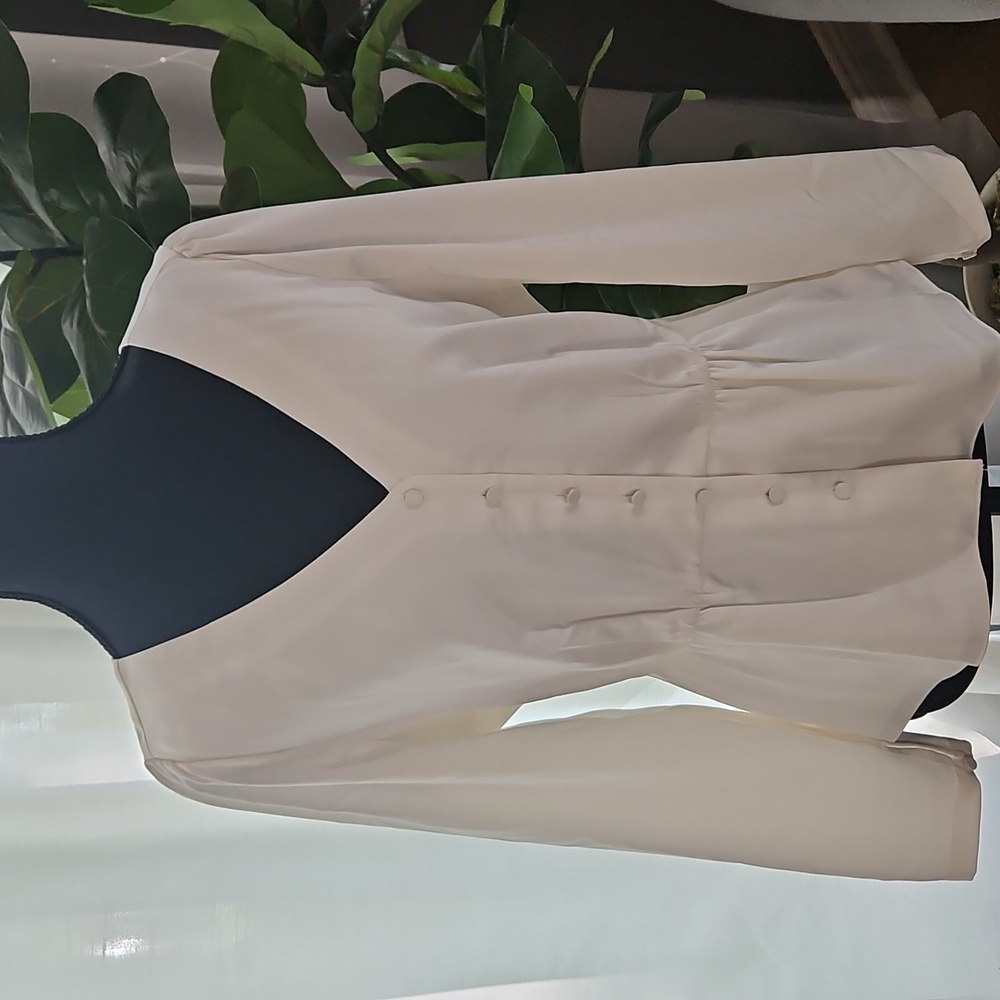 J. Crew Satin back crepe button-front blouse in Ivory Size 4 NWT